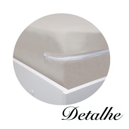 Imagem de Capa de Colchão Casal 20 cm Malha Liso Doce Vida 1 Peça com Zíper