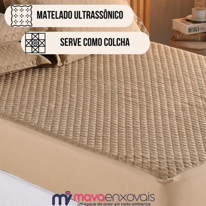 Imagem de Capa De Colchão Casal Kit Cama 3 Peças Matelado Elástico