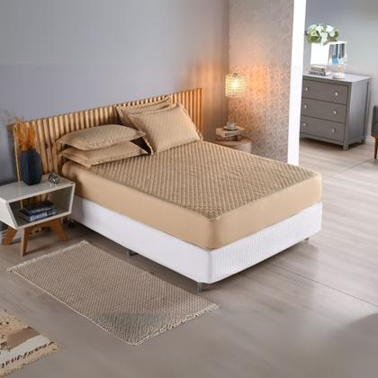 Imagem de Capa De Colchão Casal Kit Cama 3 Peças Matelado Elástico