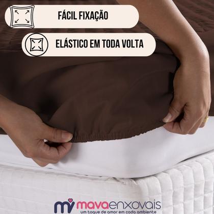 Imagem de Capa De Colchão Casal Kit Cama 3 Peças Matelado Elástico