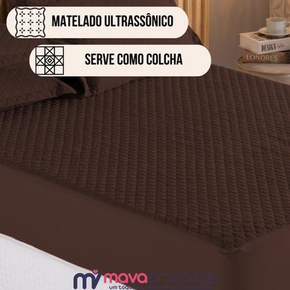 Imagem de Capa De Colchão Casal Kit Cama 3 Peças Matelado Elástico