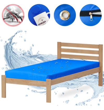 Imagem de Capa De Colchão Com Ziper Impermeável Casal 188x138x30