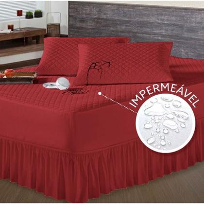 Imagem de Capa de colchao impermalvel casal varias cores