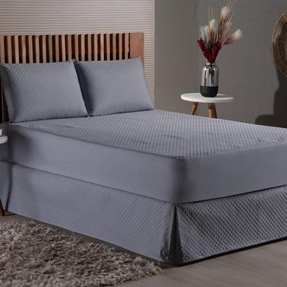 Imagem de Capa de colchao impermalvel casal varias cores