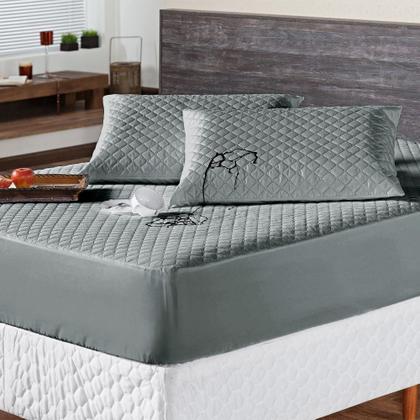 Imagem de Capa de colchao impermalvel casal varias cores