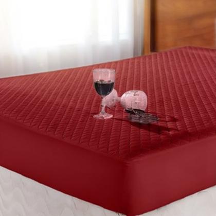 Imagem de Capa de colchao impermalvel casal varias cores