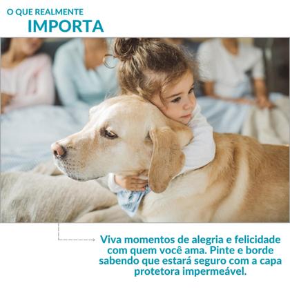 Imagem de Capa De Colchão Impermeável Matelada Capa Protetora Para Colchão Casal Queen