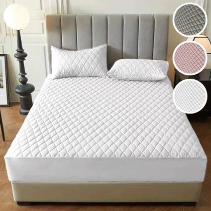 Imagem de Capa De Colchão Impermeável Matelada Capa Protetora Para Colchão Casal Queen