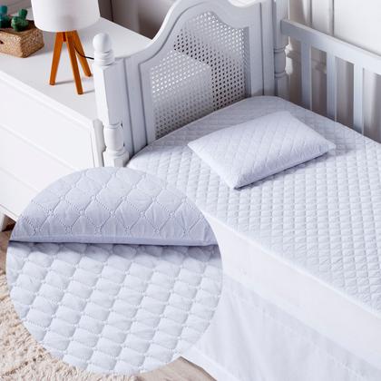 Imagem de Capa de Colchão Impermeável Matelada para Mini Berço  Anti Xixi 0,80x0,40 - Branco