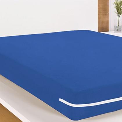 Imagem de Capa de Colchão Protetor Casal Padrão Malha Gel com Zíper