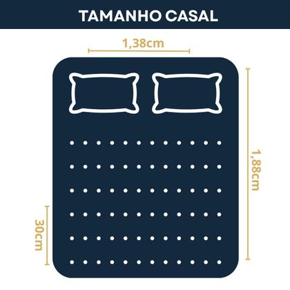 Imagem de Capa De Colchão Protetor Impermeável Matelado Casal Antialérgico Antiácaro Elástico Macio e Não Esquenta