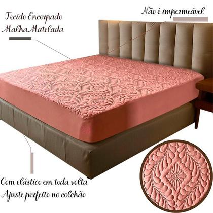 Imagem de Capa De Colchão Protetora King Malha Premium C/ Elástico
