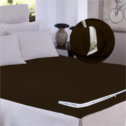 Imagem de Capa de Colchão Queen em Malha com Ziper Arte Cazza