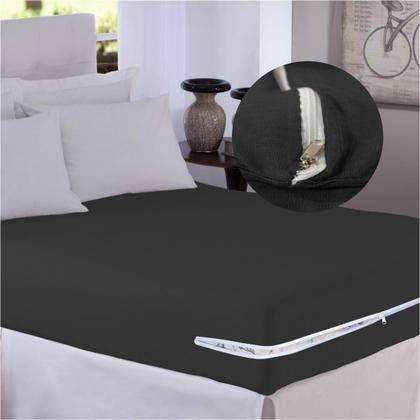 Imagem de Capa de Colchão Queen em Malha com Ziper Arte Cazza