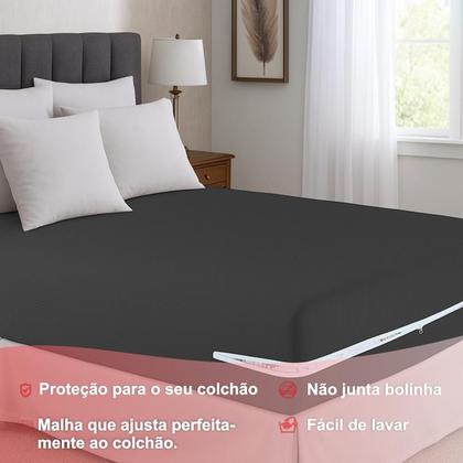 Imagem de Capa de Colchão Queen em Malha com Ziper Arte Cazza