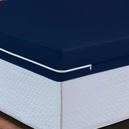 Imagem de Capa de Colchão Solteiro C/ Ziper Malha Gel