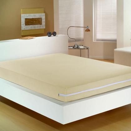 Imagem de Capa de Colchão Solteiro Tecido Malha Gel com Zíper Várias Cores