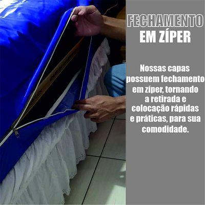 Imagem de Capa de colchão viúva zíper Impermeável Macia