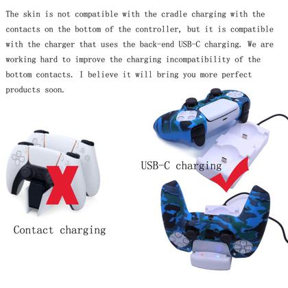 Imagem de Capa de controle de silicone Sofunii, pacote com 2 capas camo, PS5
