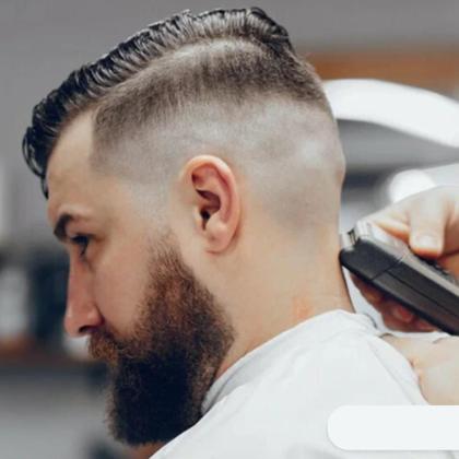 Imagem de Capa de corte barbearia microfibra personalizada fexo ziper