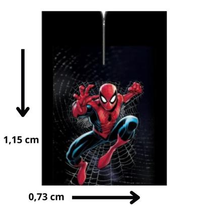 Imagem de Capa de corte infantil microfibra fecho ziper homem aranha