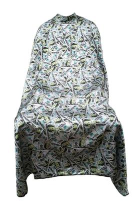 Imagem de Capa de corte para  barbearia  cetim  estampado Dólar 