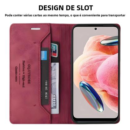 Imagem de Capa De Couro Anti-Furto Com Flip Magnético Para Xiaomi Redmi Note 14 Pro+ 13 12S 11S 11 pro Com