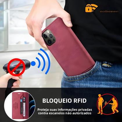 Imagem de Capa De Couro Anti-Furto Com Flip Magnético Para Xiaomi Redmi Note 14 Pro+ 13 12S 11S 11 pro Com