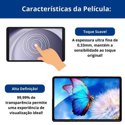 Imagem de Capa de couro + caneta touch + pelicula para Galaxy A9+ 11”