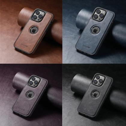 Imagem de Capa De Couro Luxuosa Com Carregamento Sem Fio MagSafe Para iPhone 15 16 17 pro Max 14Plus 13Pro 12