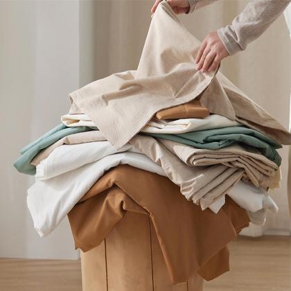 Imagem de Capa de Edredom Bedsure Queen 100% Algodão Lavado - com 2 Fronhas