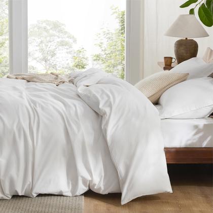 Imagem de Capa de Edredom Bedsure Queen 100% Algodão Lavado - com 2 Fronhas