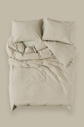 Imagem de Capa de Edredom Duvet Queen 240x260cm - Bege C/ Zíper + Fronha