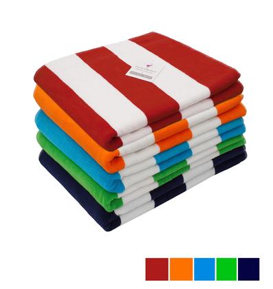 Imagem de Capa de espreguiçadeira de praia COTTON CRAFT Oversize Aqua, pacote com 2