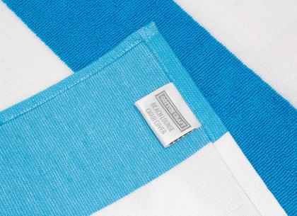 Imagem de Capa de espreguiçadeira de praia COTTON CRAFT Oversize Aqua, pacote com 2