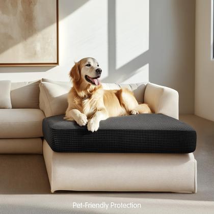 Imagem de Capa de espreguiçadeira Hokway Stretch preta de poliéster/elastano