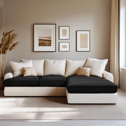 Imagem de Capa de espreguiçadeira Hokway Stretch preta de poliéster/elastano