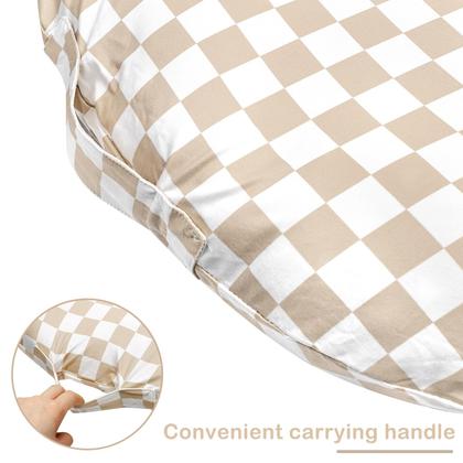 Imagem de Capa de espreguiçadeira para recém-nascidos DILIMI, ultramacia e confortável, marrom