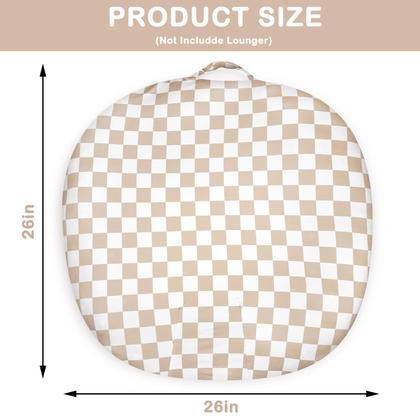 Imagem de Capa de espreguiçadeira para recém-nascidos DILIMI, ultramacia e confortável, marrom