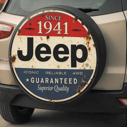 Imagem de Capa de Estepe impermeável Pneu Exclusiva para Jeep Vintage CN1236 Lorben