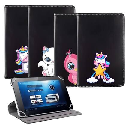 Capa De Gatinho Infantil Giratória P/ Tablet Multilaser M8