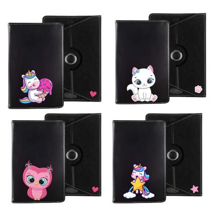 Imagem de Capa De Gatinho Infantil Giratória P/ Tablet Multilaser M8