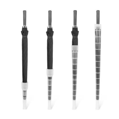 Imagem de Capa de Guarda-Chuva Retrátil Transparente - À Prova D'Água 70/80cm - Com Suporte para Casa