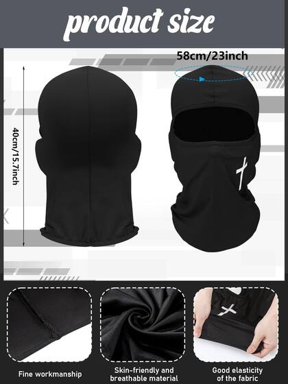 Imagem de Capa de máscara de esqui Balaclava Máscara facial completa com proteção UV