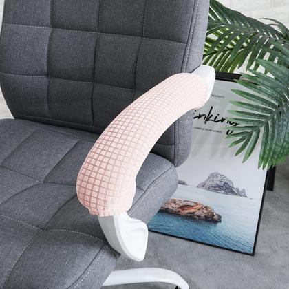 Imagem de Capa de mobiliário FORCHEER Cadeira de escritório Capa de apoio de braço rosa 2P