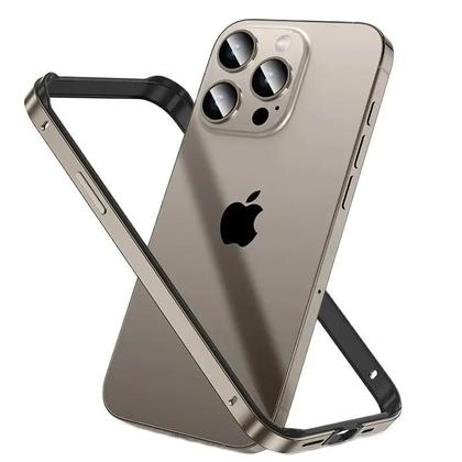 Imagem de Capa de Para-Choques Cinza Titânio para iPhone 15 Pro Max/14 Plus/13 Mini/12/11/X/XS/XR/SE 2022