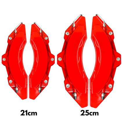 Imagem de Capa de Pinça de Freio Fusion Vermelho kit c/ 4 unid