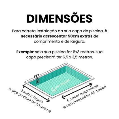 Imagem de CAPA DE PISCINA 6x3 MTS 300 MICRAS