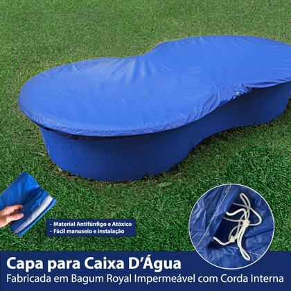 Imagem de Capa de Piscina Feijão 2.05x1.05 Azul 500L Proteção Sujeira