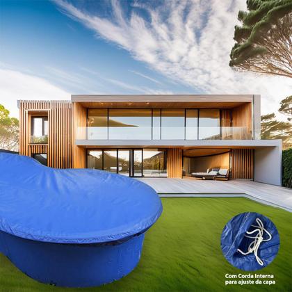 Imagem de Capa de Piscina Feijão 2.05x1.05 Azul 500L Proteção Sujeira